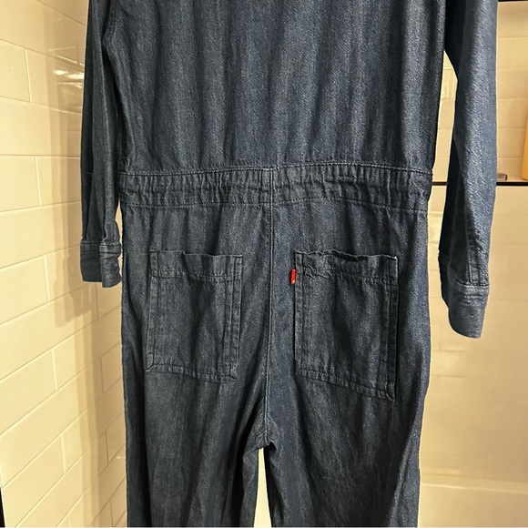 Denim Coveralls Jumpsuit Onepiece - Jeans Vintage Inspired - Picture 6 of 8